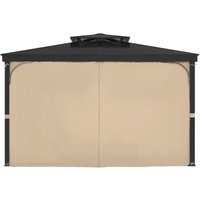 Mophorn - Terrassenvorhang, 2830x3400x2035mm, Seitenwand-Sichtschutzvorhänge für Pavillons mit Reißverschlüssen, Sonnenschutzvorhänge als Ersatz für von MOPHORN