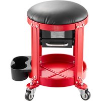 Rollbarer Werkstatthocker mit einer Belastbarkeit von 136 kg, ideal für Garage und Werkstatt. Gepolsterter Sitz mit fester Höhe, ausgestattet mit Rollbarer Werkstatthocker mit einer Belastbarkeit von 136 kg, ideal für Garage und Werkstatt. Gepolsterter Sitz mit fester Höhe, ausgestattet mit von MOPHORN