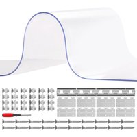 Streifenvorhang, 243,8 x 121,9 cm, 0,2 cm dick, 8 Stück, transparentes pvc für Gefrierschränke und Türen - Mophorn Streifenvorhang, 243,8 x 121,9 cm, 0,2 cm dick, 8 Stück, transparentes pvc für Gefrierschränke und Türen - Mophorn von MOPHORN