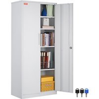 VEVOR 5-Stockiger Aktenschrank Beistellcontainer mit 2 Magnetischen Türen, 90,72 kg Belastbar pro Regal, Abschließbarer Lagerschrank, Metallschrank VEVOR 5-Stockiger Aktenschrank Beistellcontainer mit 2 Magnetischen Türen, 90,72 kg Belastbar pro Regal, Abschließbarer Lagerschrank, Metallschrank von MOPHORN
