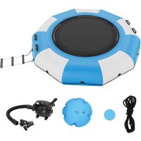 Vevor Aufblasbarer Wassertrampolin mit Leiter, Wasserdichte, Abriebfeste, Wassertrampoline 3,05 m Großen Sprungfläche, Sprungplattform-Wasserpark von MOPHORN