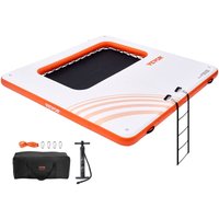 VEVOR Aufblasbares Schwimmdock 3,04x3,04m aufblasbare Dockplattform mit 1,21x2,13m Trampolinnetzpool Schwimmplattform mit tragbarer Tasche und VEVOR Aufblasbares Schwimmdock 3,04x3,04m aufblasbare Dockplattform mit 1,21x2,13m Trampolinnetzpool Schwimmplattform mit tragbarer Tasche und von MOPHORN