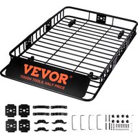 VEVOR Dachgepäckträger Korb Auto Dachkorb Universal 1630 x 990 x 152 mm, Dachgepäckträger Wanne 90 kg Tragfähigkeit Relingträger Fracht Gepäckablage von MOPHORN