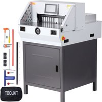 VEVOR Elektrischer Papierschneider Hebelschneider, 482,6 mm Max. Schnittbreite, 80 mm Max. Schnittstärke, Papierschneidemaschine, 800 Blatt von MOPHORN