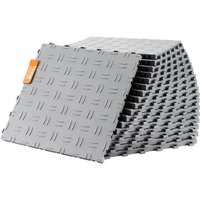 VEVOR Garagen-Bodenbeschläge, 305 x 305 x 13,4 mm, 25er-Set Industrieboden, rutschfeste doppelseitige Struktur-Garagenboden, für Garagen, Keller, von MOPHORN