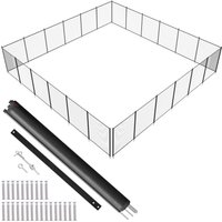 VEVOR Poolzaun, 1,21 x 21,95 m abnehmbarer Kindersicherheits-Poolzaun, einfache DIY-Installation, Schwimmbadzaun, 340 g Teslin-PVC-Poolzaunnetz, von MOPHORN