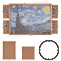 VEVOR Puzzletisch Puzzle Brett 1000 Teile, Puzzle Staffelei 360° Drehung Kiefer Puzzletisch, 760 x 560 x 47 mm Puzzel Board mit 6 Ausziehbaren VEVOR Puzzletisch Puzzle Brett 1000 Teile, Puzzle Staffelei 360° Drehung Kiefer Puzzletisch, 760 x 560 x 47 mm Puzzel Board mit 6 Ausziehbaren von MOPHORN