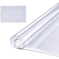 VEVOR Tischfolie Tischschutz Transparent 1,5 mm Dicke, Tischschutz-Folie PVC 918 x 1852 mm Rechteckige Tischdecke Tischfolie Abwaschbar VEVOR Tischfolie Tischschutz Transparent 1,5 mm Dicke, Tischschutz-Folie PVC 918 x 1852 mm Rechteckige Tischdecke Tischfolie Abwaschbar von MOPHORN