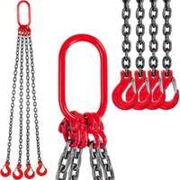 Vevor 8 mm x 2 m Kettenschlinge G80 Kettengehänge Anschlagkette aus Mn-Stahl legierter Stahl, 2M 4 Haken Krangehänge Tragfähigkeit 8800 lbs, 8 mm ø Vevor 8 mm x 2 m Kettenschlinge G80 Kettengehänge Anschlagkette aus Mn-Stahl legierter Stahl, 2M 4 Haken Krangehänge Tragfähigkeit 8800 lbs, 8 mm ø von MOPHORN