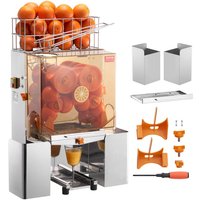 Vevor Kommerzielle Orangenpresse Automatischer 120-W-Entsafter, Edelstahl-Orangenpresse für 20 Orangen pro Minute, mit Herausziehbarer Filterbox, von MOPHORN