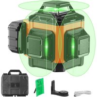Vevor Kreuzlinienlaser 30m Lasernivellier Selbstnivellierend Linienlaser 520nm±10nm Laserwellenlänge Baulaser ±0,28cm bei 10m Kreuzlaser ±3° 8 Std von MOPHORN