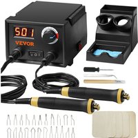 Vevor Professionelles Holzbrenner Werkzeug Brandmalerei, Brandmalerei-Set mit Dual-Stift & Dual-Anschluss, Brandmalgerät, Pyrography Machine Set, von MOPHORN