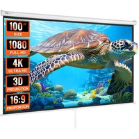 Mophorn - vevor Projektion Beamer Leinwand 254 cm hd 4K Outdoor Indoor Manuelle Projektor Screen Schnelles Klappbare Tragbare Filmleinwand 16: 9 für Mophorn - vevor Projektion Beamer Leinwand 254 cm hd 4K Outdoor Indoor Manuelle Projektor Screen Schnelles Klappbare Tragbare Filmleinwand 16: 9 für von MOPHORN