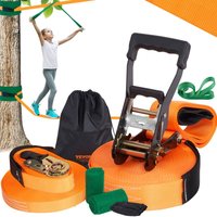 Vevor Slackline Hindernisse Set 2 x 18,3 m Slacklines 2 x 1,5 m Baumschutz, 226,8 kg Tragkraft Ninja Hinderniskurs, Outdoor-Spielset-Ausrüstung, Vevor Slackline Hindernisse Set 2 x 18,3 m Slacklines 2 x 1,5 m Baumschutz, 226,8 kg Tragkraft Ninja Hinderniskurs, Outdoor-Spielset-Ausrüstung, von MOPHORN
