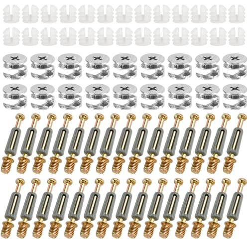 MOPLA 100 Set Möbelverbinder Schrankverbinder M6x40mm Einschraubdübel mit Abdeckrand,Exzenterbeschlag Ø14,7mm mit Exzenter Möbelverbinder für Spleißen Von Möbel Kabinett Tischschränken MOPLA 100 Set Möbelverbinder Schrankverbinder M6x40mm Einschraubdübel mit Abdeckrand,Exzenterbeschlag Ø14,7mm mit Exzenter Möbelverbinder für Spleißen Von Möbel Kabinett Tischschränken von MOPLA