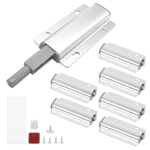 MOPLA Drucktüröffner Schrank Push to Open Türöffner,6 Stück Push Open Magnet Tip On für Türen Möbel Schubladen Drucköffner Schranktür Öffner Druck Magnetschnäpper Drucktüröffner Druckschnapper MOPLA Drucktüröffner Schrank Push to Open Türöffner,6 Stück Push Open Magnet Tip On für Türen Möbel Schubladen Drucköffner Schranktür Öffner Druck Magnetschnäpper Drucktüröffner Druckschnapper von MOPLA