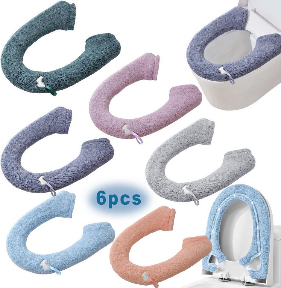 MOPUEA Soft-Toilettensitzerhöhung 6 Stück dickere Badezimmer Toilettensitzbezüge Weicher mit Griff, maschinenwaschbar und wiederverwendbar MOPUEA Soft-Toilettensitzerhöhung 6 Stück dickere Badezimmer Toilettensitzbezüge Weicher mit Griff, maschinenwaschbar und wiederverwendbar von MOPUEA