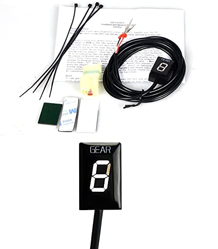 MOQIAOSEIKO Digitale Ganganzeige für Motorräder LED Display wasserdicht 6 Gänge kompatibel mit Honda CBR600F CBR1000R CBR300R CB500F CB600F CBR500R CBR600RR CB300F CMX500 NC700S NC700X MOQIAOSEIKO Digitale Ganganzeige für Motorräder LED Display wasserdicht 6 Gänge kompatibel mit Honda CBR600F CBR1000R CBR300R CB500F CB600F CBR500R CBR600RR CB300F CMX500 NC700S NC700X von MOQIAOSEIKO
