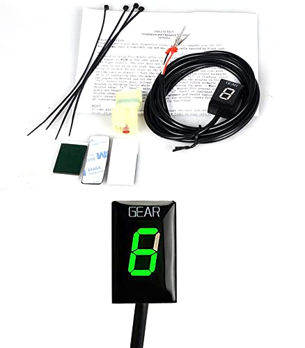 MOQIAOSEIKO Digitale Ganganzeige für Motorräder LED Display wasserdicht 6 Gänge kompatibel mit Honda CBR600F CBR1000R CBR300R CB500F CB600F CBR500R CBR600RR CB300F CMX500 NC700S NC700X MOQIAOSEIKO Digitale Ganganzeige für Motorräder LED Display wasserdicht 6 Gänge kompatibel mit Honda CBR600F CBR1000R CBR300R CB500F CB600F CBR500R CBR600RR CB300F CMX500 NC700S NC700X von MOQIAOSEIKO