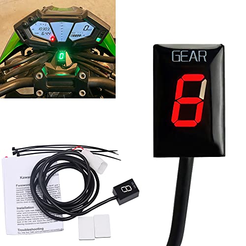 MOQIAOSEIKO Motorrad Ganganzeige Ganganzeige kompatibel mit Kawasaki ZX6R ZX-6R ZX6RR ZX-6RR Z750 Z1000 Z 750 1000 ER-6N ER6N MOQIAOSEIKO Motorrad Ganganzeige Ganganzeige kompatibel mit Kawasaki ZX6R ZX-6R ZX6RR ZX-6RR Z750 Z1000 Z 750 1000 ER-6N ER6N von MOQIAOSEIKO