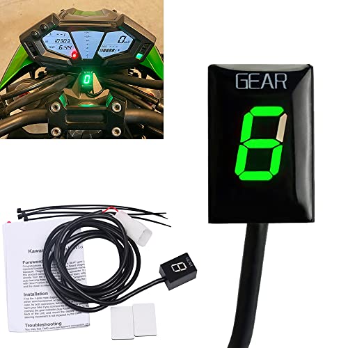 MOQIAOSEIKO Motorrad Ganganzeige Ganganzeige kompatibel mit Kawasaki ZX6R ZX-6R ZX6RR ZX-6RR Z750 Z1000 Z 750 1000 ER-6N ER6N MOQIAOSEIKO Motorrad Ganganzeige Ganganzeige kompatibel mit Kawasaki ZX6R ZX-6R ZX6RR ZX-6RR Z750 Z1000 Z 750 1000 ER-6N ER6N von MOQIAOSEIKO
