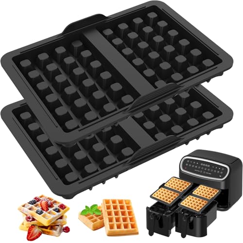MORAINJAY 2 Stück Waffeleinsatz Waffelform Zubehör Silikonform Heißluftfritteuse Silikon Waffelform Airfryer für Ninja AF300EU, AF451EU, SL400EU, AF500DE, Heißluftfritteuse Belgische Waffeln MORAINJAY 2 Stück Waffeleinsatz Waffelform Zubehör Silikonform Heißluftfritteuse Silikon Waffelform Airfryer für Ninja AF300EU, AF451EU, SL400EU, AF500DE, Heißluftfritteuse Belgische Waffeln von MORAINJAY