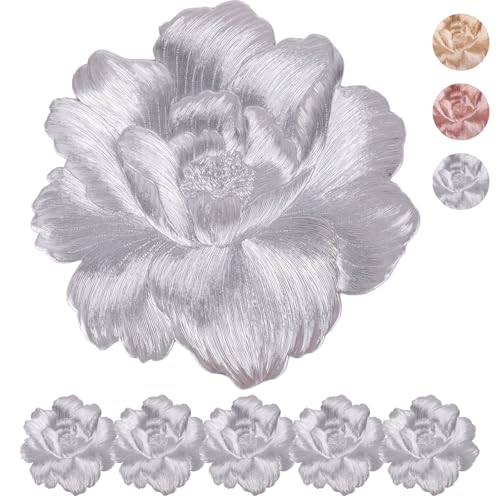 MORAINJAY 6er Set Platzdeckchen Silber Tischset PVC Ausgehöhlte Platzset Metallische Blume Tischsets, Waschbar Hitzebeständig Rutschfester Platz-Mattenc für Weihnachten Hochzeit Geburtstags Party MORAINJAY 6er Set Platzdeckchen Silber Tischset PVC Ausgehöhlte Platzset Metallische Blume Tischsets, Waschbar Hitzebeständig Rutschfester Platz-Mattenc für Weihnachten Hochzeit Geburtstags Party von MORAINJAY