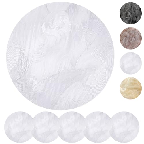 MORAINJAY 6er Set Platzdeckchen Silber Tischset PVC Ausgehöhlte Platzset Metallische Runde Tischsets, Waschbar Hitzebeständig Rutschfester Platz-Mattenc für Weihnachten Hochzeit Geburtstags Party MORAINJAY 6er Set Platzdeckchen Silber Tischset PVC Ausgehöhlte Platzset Metallische Runde Tischsets, Waschbar Hitzebeständig Rutschfester Platz-Mattenc für Weihnachten Hochzeit Geburtstags Party von MORAINJAY