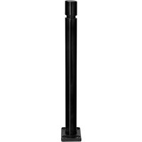 MORAVIA CITY-Poller FLEX, zum Aufdübeln, aus TPU, HxØ 1.000 x 80 mm, schwarz von MORAVIA