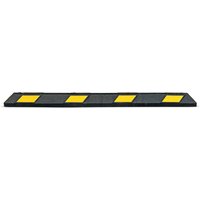 MORAVIA Radstopp Park-AID®, schwarz mit gelben Reflexstreifen, Breite 1.800 mm von MORAVIA