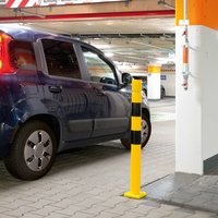 MORAVIA neigbarer Rammschutzpoller FLEX, Innen- und Außenbereich, schwarz-gelb, Höhe 1.000 mm, Ø 80 mm MORAVIA neigbarer Rammschutzpoller FLEX, Innen- und Außenbereich, schwarz-gelb, Höhe 1.000 mm, Ø 80 mm von MORAVIA