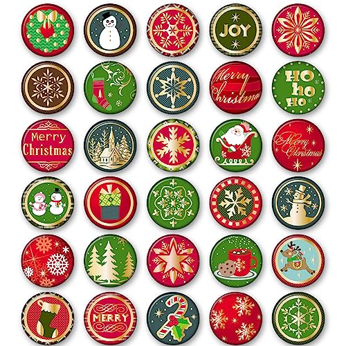 MORCART 30 Stück Kühlschrank Magnete Weihnachtsmagnete für Magnettafel Kühlschrank Whiteboard Küche Klassenzimmer Büro Kabine Lustige dekorative Geschenke für Erwachsene Kinder von MORCART