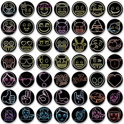 MORCART 54 Stück Schwarz Emoji Magnete für Magnettafel lustige Kühlschrankmagnete Dekorative für Küche, Kühlschrank, Whiteboard, Tafeln, Pinnwand Büro Kinder und Erwachsene Geschenk MORCART 54 Stück Schwarz Emoji Magnete für Magnettafel lustige Kühlschrankmagnete Dekorative für Küche, Kühlschrank, Whiteboard, Tafeln, Pinnwand Büro Kinder und Erwachsene Geschenk von MORCART