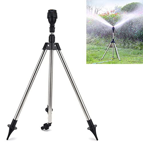 Rasensprenger Große Flächen, Edelstahl Rotary Bewässerung Stativ Teleskop Unterstützung Sprinkler, Auto Rotating Tripod Sprinklers, Garten Rasensprenger 360 Grad Sprinkler für Hof,Garten,Rasen Rasensprenger Große Flächen, Edelstahl Rotary Bewässerung Stativ Teleskop Unterstützung Sprinkler, Auto Rotating Tripod Sprinklers, Garten Rasensprenger 360 Grad Sprinkler für Hof,Garten,Rasen von MOREASE