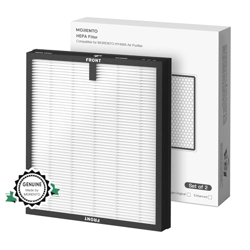 MORENTO HY4866 Original Luftreiniger Ersatzfilter, Echter HEPA Filter wird verwendet, um Staub Tierhaare Rauch Pollen usw. zu filtern Kompatibler HY4866 Luftreiniger 1 Type+2 Pack MORENTO HY4866 Original Luftreiniger Ersatzfilter, Echter HEPA Filter wird verwendet, um Staub Tierhaare Rauch Pollen usw. zu filtern Kompatibler HY4866 Luftreiniger 1 Type+2 Pack von MORENTO