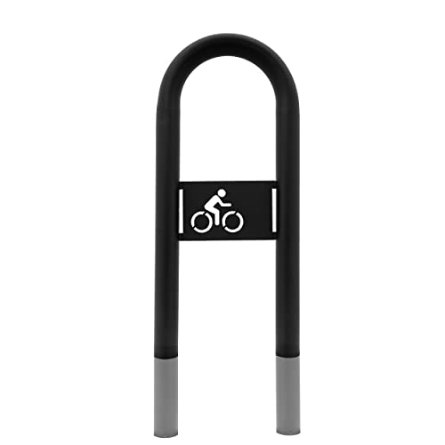 MORIA DESIGN Fahrradständer 110 x 36cm Fahrrad-Logo Bodenparker für 2 Fahrräder | stabiler Fahrradhalter Boden für Fahrrad, Mountainbike | Fahrradanlehnbügel | galvanisiert, pulverbeschichtet von MORIA DESIGN