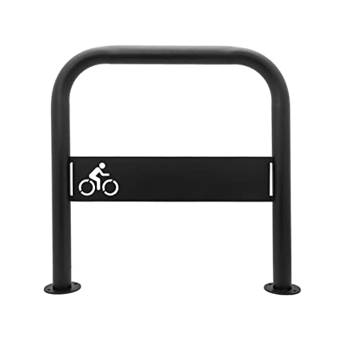 MORIA DESIGN Fahrradständer 80 x 80 cm Fahrrad-Logo Bodenparker für 2 Fahrräder | stabiler Fahrradhalter Boden für Fahrrad, Mountainbike | Fahrradanlehnbügel | galvanisiert, pulverbeschichtet von MORIA DESIGN