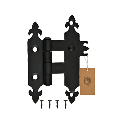 MORIA DESIGN Kreuzgehänge 2,5 x 80 x 120 mm | Scharniere für Fensterläden, Gartentore, Werkzeughäuser, Kinderhäuser, Gartenräuchereien, Gartenhäuser | Pulverbeschichtet | Schwarz MORIA DESIGN Kreuzgehänge 2,5 x 80 x 120 mm | Scharniere für Fensterläden, Gartentore, Werkzeughäuser, Kinderhäuser, Gartenräuchereien, Gartenhäuser | Pulverbeschichtet | Schwarz von MORIA DESIGN