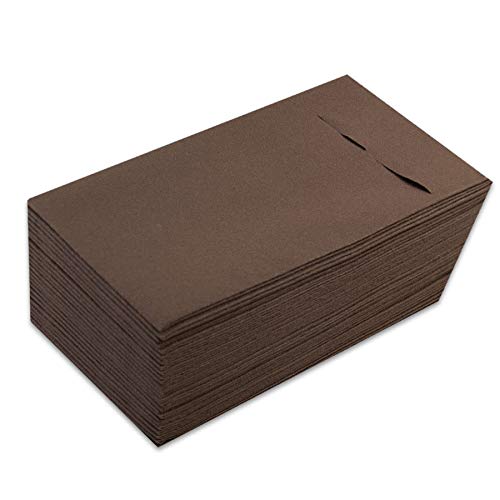 Morigami, Kangupocket Premium Serviette, 1/8 Falz, Airlaid, Schokolade, 30 Servietten von MORIGAMI