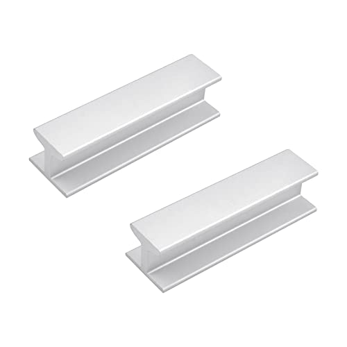 MOROBOR 80 mm selbstklebende Griffe für Schranktüren, Schubladen, 2 Stück, Aluminiumlegierung, selbstklebende Griffe für Schrank, Tür, Fenster, Schublade, Hilfsgriffe (mattes Silber) von MOROBOR