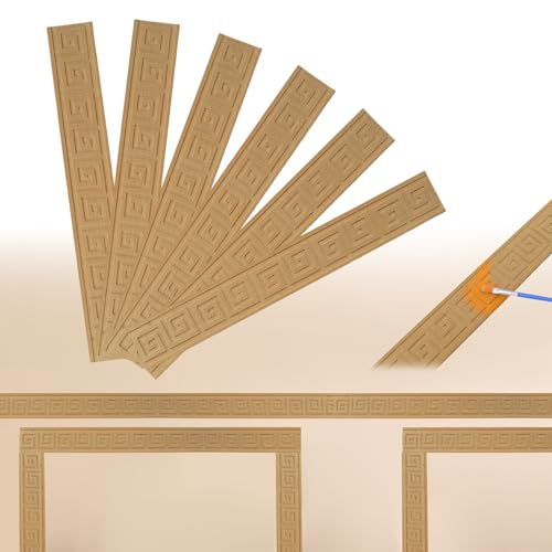 MOROBOR Dekorative Holzleisten, unlackiert, 3D-Zierleisten zum Selbermachen, lackierbar, geschnitzte Holzmaserung, Wandverkleidung für Zuhause, Schrank, Regal, Fenster, Tür, Dekor, 35 x 4,8 cm MOROBOR Dekorative Holzleisten, unlackiert, 3D-Zierleisten zum Selbermachen, lackierbar, geschnitzte Holzmaserung, Wandverkleidung für Zuhause, Schrank, Regal, Fenster, Tür, Dekor, 35 x 4,8 cm von MOROBOR