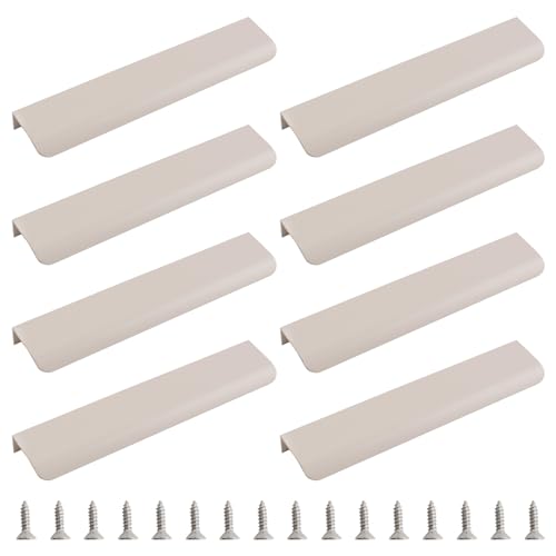 MOROBOR Fingerrandgriff, verdeckter Griff, moderner Stil, gebogen, Aluminiumlegierung, unsichtbarer Griff, Kleiderschrankgriff für Schrank, Hardware, Schublade, 200 mm, Kaschmirgrau, 8 Stück MOROBOR Fingerrandgriff, verdeckter Griff, moderner Stil, gebogen, Aluminiumlegierung, unsichtbarer Griff, Kleiderschrankgriff für Schrank, Hardware, Schublade, 200 mm, Kaschmirgrau, 8 Stück von MOROBOR