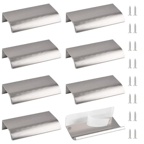 MOROBOR Hand, 8 Stücke Selbstziehbare Hand modernen Stil Schublade, Aluminium-Legierung unsichtbar ziehen Schrank Schrank Schublade Metallschublade, 80mm / Spitzschleife von MOROBOR