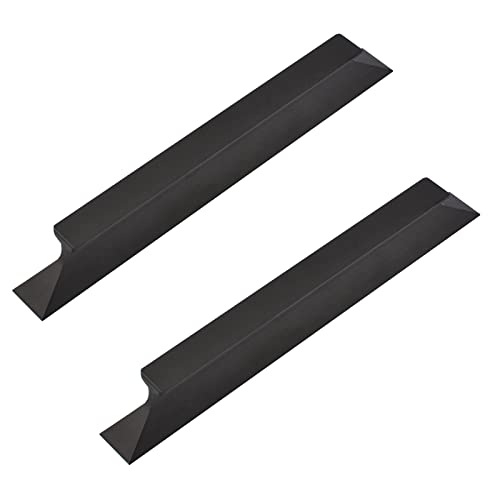 MOROBOR Selbsthaftende Schubladengriffe, 150 mm, 2 Stück, Aluminiumlegierung, selbstklebend, lange Schiebegriffe, Helfer, Schrank, Tür, Fenster, Schublade, Hilfszüge (mattschwarz) von MOROBOR