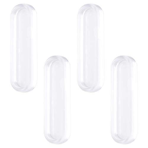 MOROBOR Transparente, selbstklebende Griffe aus Polyurethan, 4 Stück, versenkte Fingergriffe, ovale Schiebetürgriffe, transparent, sofortiger Griff für Schrankschubladen, Glastüren, Fenster, MOROBOR Transparente, selbstklebende Griffe aus Polyurethan, 4 Stück, versenkte Fingergriffe, ovale Schiebetürgriffe, transparent, sofortiger Griff für Schrankschubladen, Glastüren, Fenster, von MOROBOR