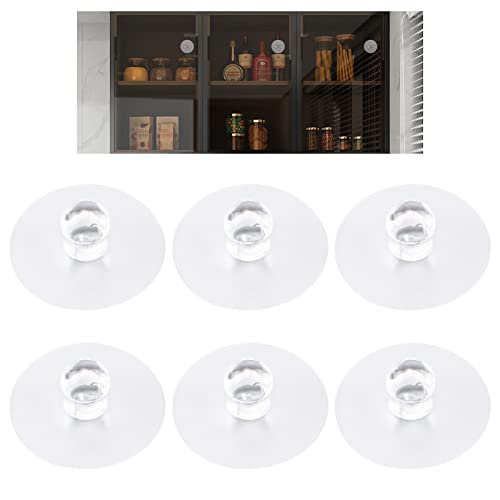 MOROBOR Transparente Schrank-Schubladenknäufe, selbstklebend, kugelförmig, ohne Bohren, Acryl, selbstklebend, für Fenster, Kleiderschrank, Küchenschrank, 6 Stück von MOROBOR