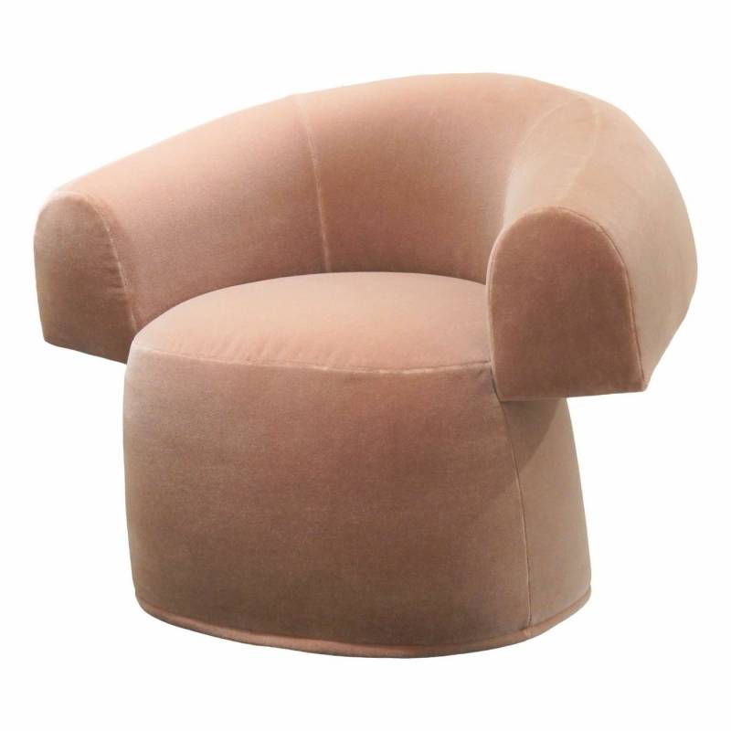 MOROSO Cocktailsessel Sessel Ruff Klein Stoff A 8529 Zanzibar Braun von MOROSO