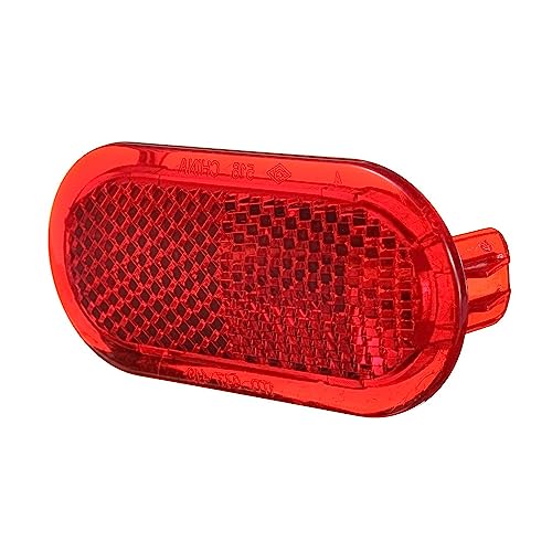 MORREZ 1 Stück Autotürlampe Roter Warnlichtreflektor Passend for Beetle Fit for Caddy Fit for Polo Fit for Touran 6Q0947419 6Q0 947 419 (Color : 2Pc) von MORREZ