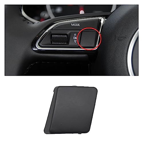 MORREZ Neue Multifunktions-Lenkradschalter-Knopfabdeckung, dekorative Kappenverkleidung, passend for Audi A4 B8, passend for Avant A5 8T S4 S5 RS5 Q5 8R, passend for Quattro Q7 von MORREZ