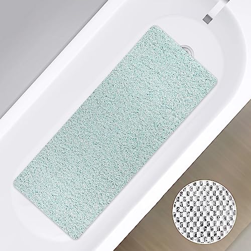 Duschmatte rutschfest, 40 x 100 cm Weich Komfort Sicherheits Badewannenmatte, Antibakterielle Badematte mit Ablauflöchern, Antirutschmatte Dusche für Badewanne und Nassbereiche von MORROWCAMP